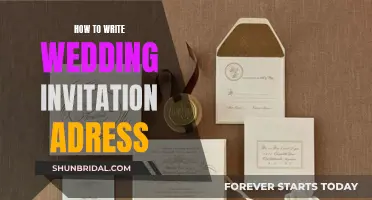 Writing Wedding Invitation Addresses: A Step-by-Step Guide