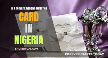 Guide to Crafting the Perfect Nigerian Wedding Invitation