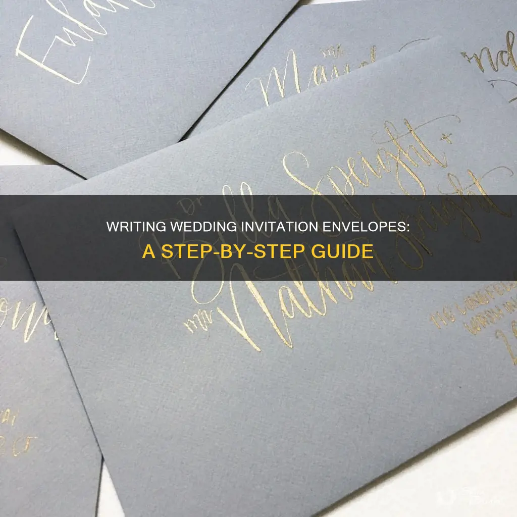 how to write wedding invitation envelopes