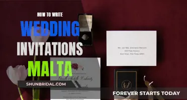 Writing Wedding Invitations: Malta-Style Etiquette and Tips