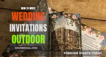 Crafting the Perfect Outdoor Wedding Invitation