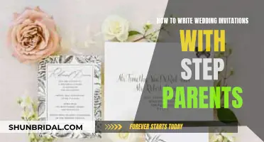 Writing Wedding Invites: Step-Parents Edition