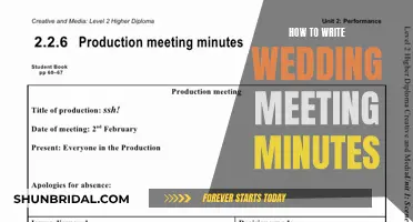 Nailing Down Nuptial Details: Efficiently Recording Wedding Meeting Minutes