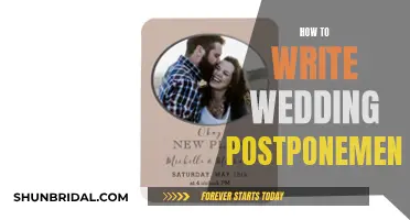 Crafting the Perfect Postponement: A Guide to Writing Wedding Delay Notices