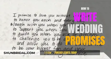 Crafting Your Wedding Promises: A Guide to Writing Your Own Vows