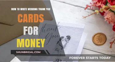 Thoughtful Tips for Writing Wedding Thank You Cards for Cash Gifts