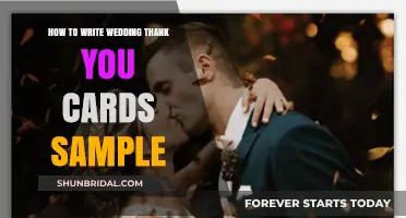 Crafting Heartfelt Wedding Thank You Cards: Tips and Sample Wording
