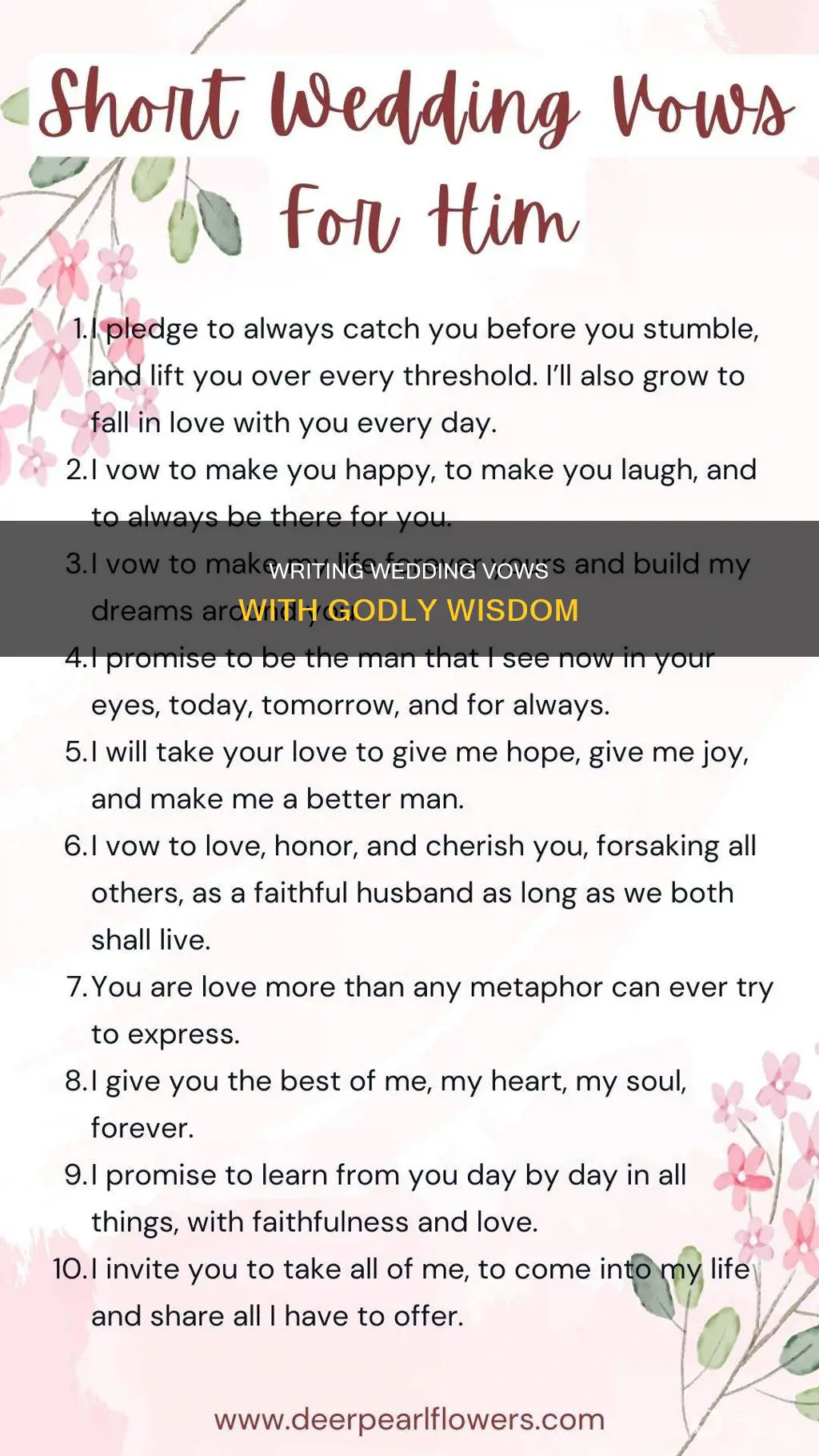 how to write wedding vows desiring god