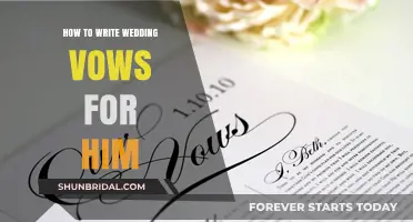 Crafting Heartfelt Wedding Vows: A Guide for Him to Express Love