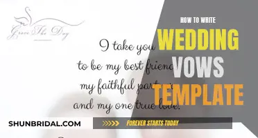 Crafting Your Perfect Wedding Vow: A Comprehensive Template