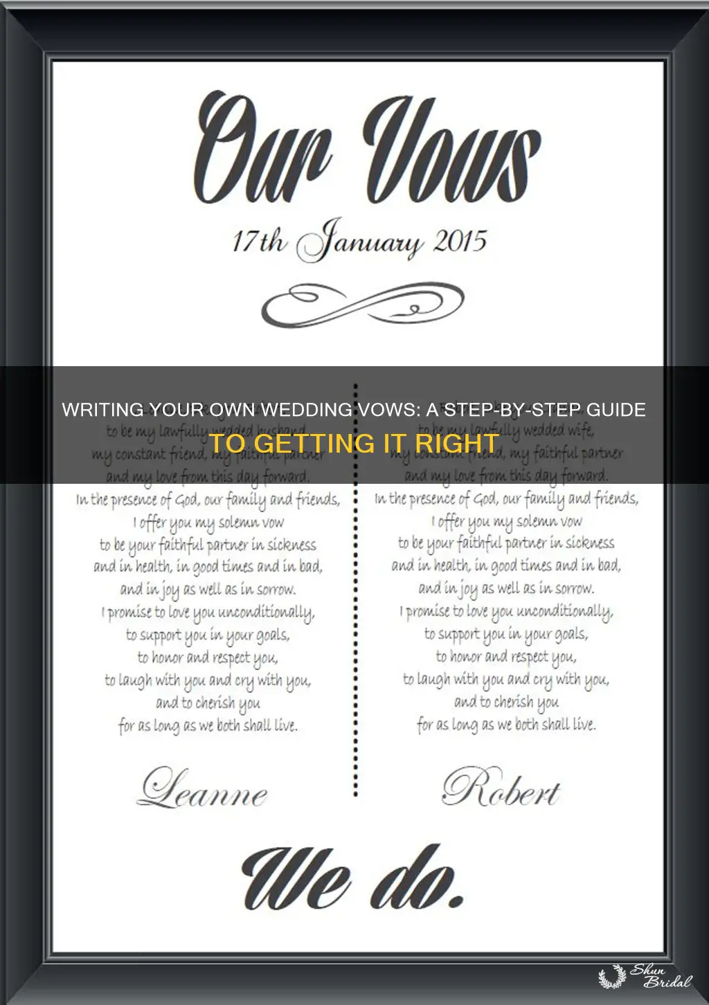 how to write wedding vows the knot