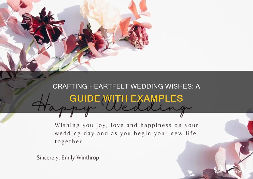 how to write wedding wishes examples