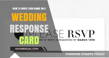 Elegant Etiquette: Writing Your Name on Wedding Response Cards