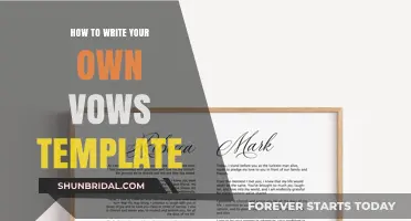Crafting Personalized Wedding Vows: A Step-by-Step Template Guide