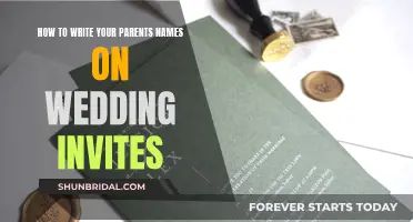 Wording Wedding Invites: Including Parents' Names Gracefully