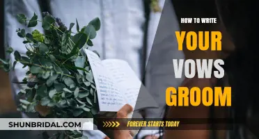 Crafting Your Forever Promises: A Groom's Guide to Writing Vows