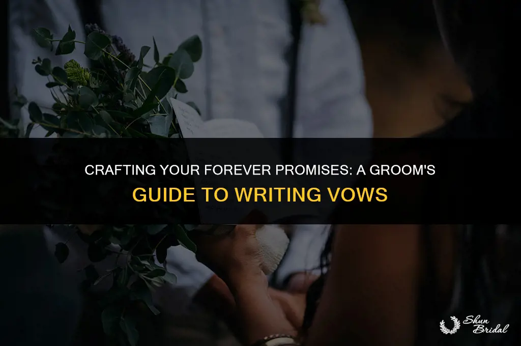 how to write your vows groom