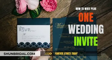 Crafting the Perfect Plus One Wedding Invite