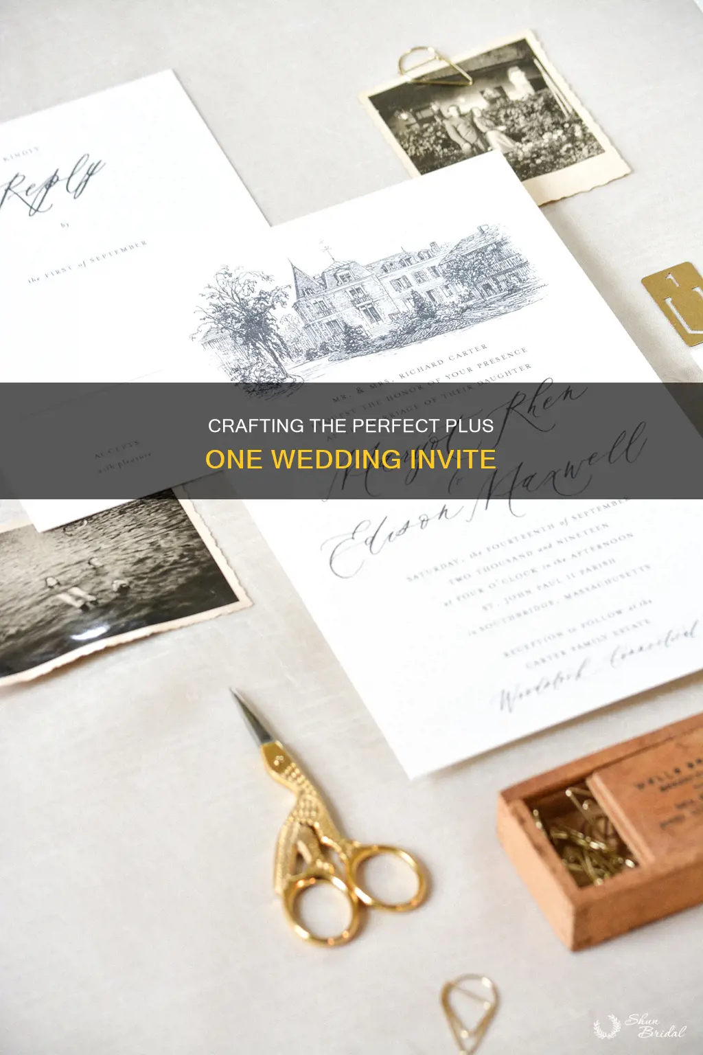 how to wrte plus one wedding invite