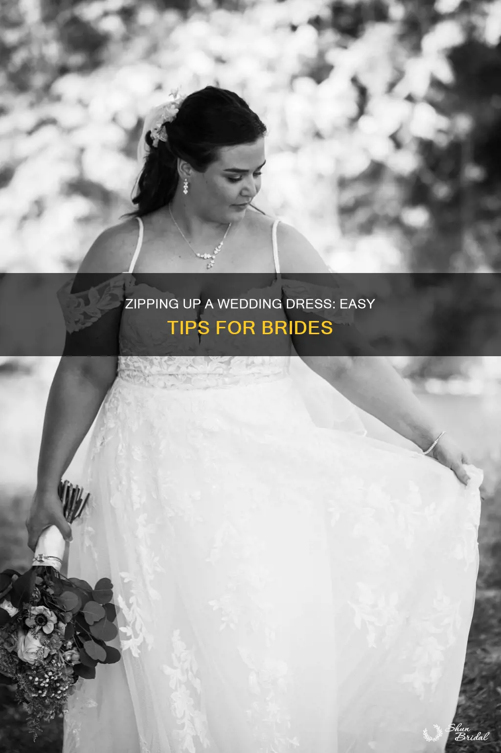 how to zip up a wedding dress