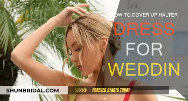 Covering Up a Halter Dress for Your Wedding