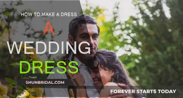 Transforming a Dress into a Wedding Gown