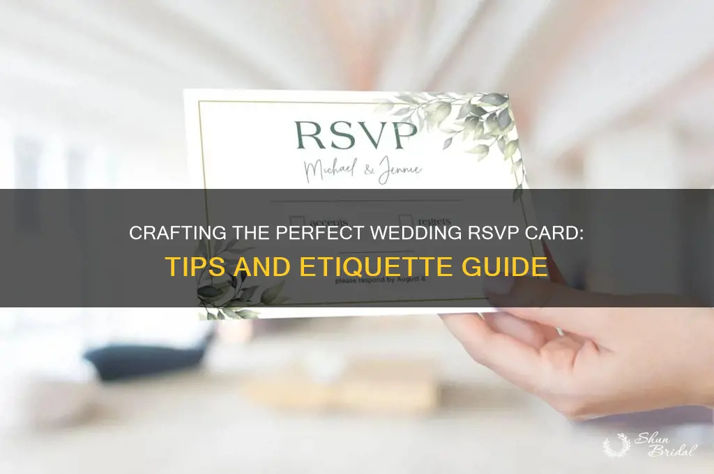 how tpo right a wedding rsvp card