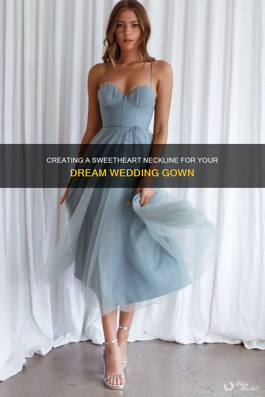 how tro make a sweetheart neckline on a wedding gown