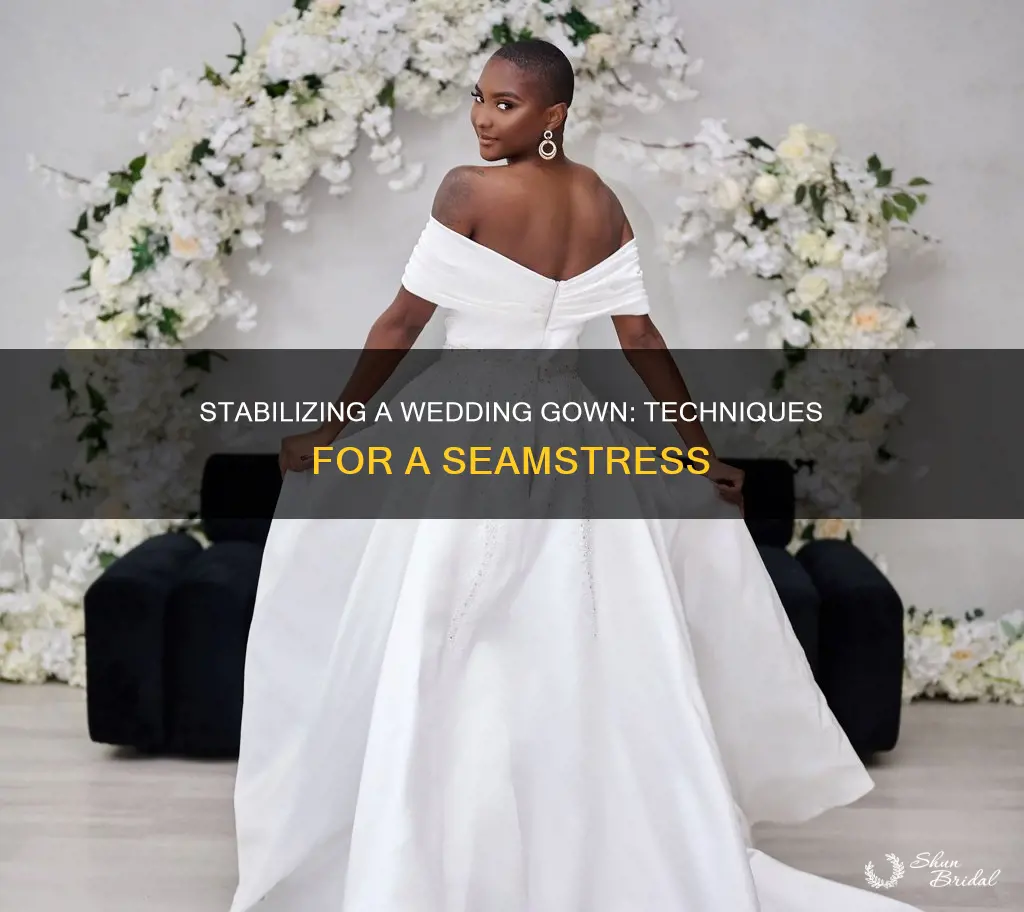 how tro make a wedding gown stable