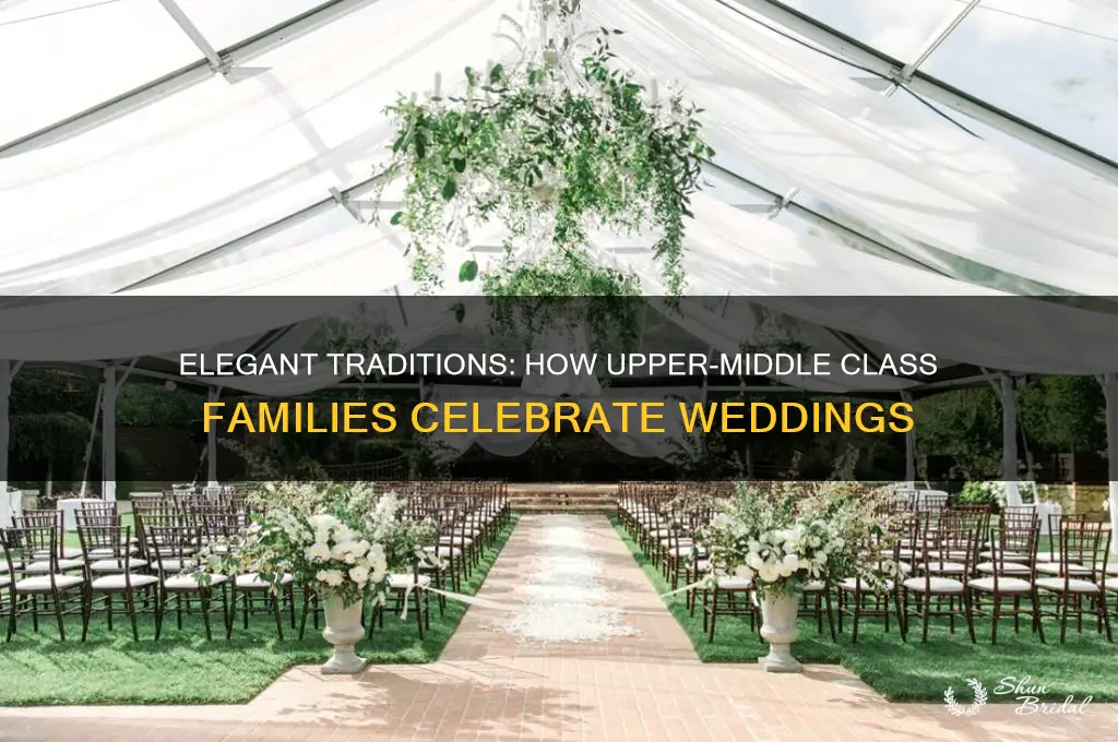 how upper-middle class people celebrate weddings