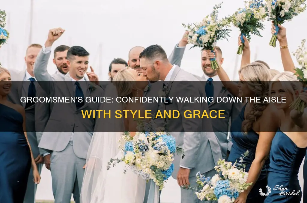 how walk down isle groomsmen