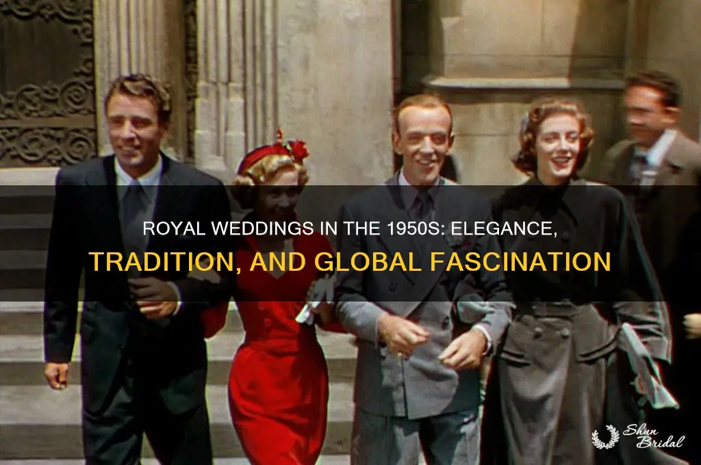how was royal weddings in the 50s