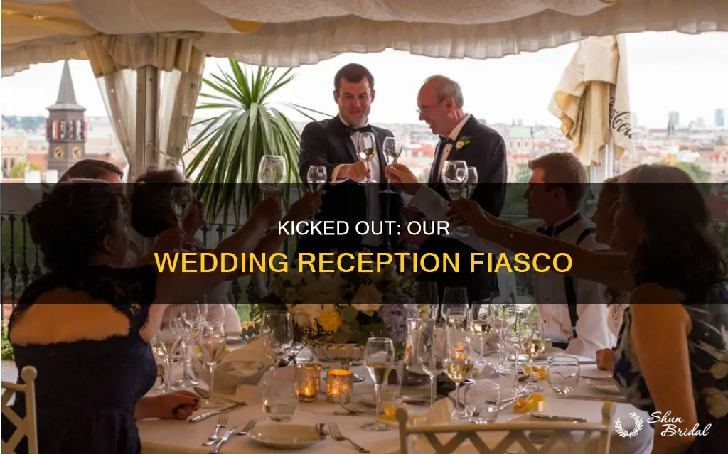 how we got kicked out of a wedding reception