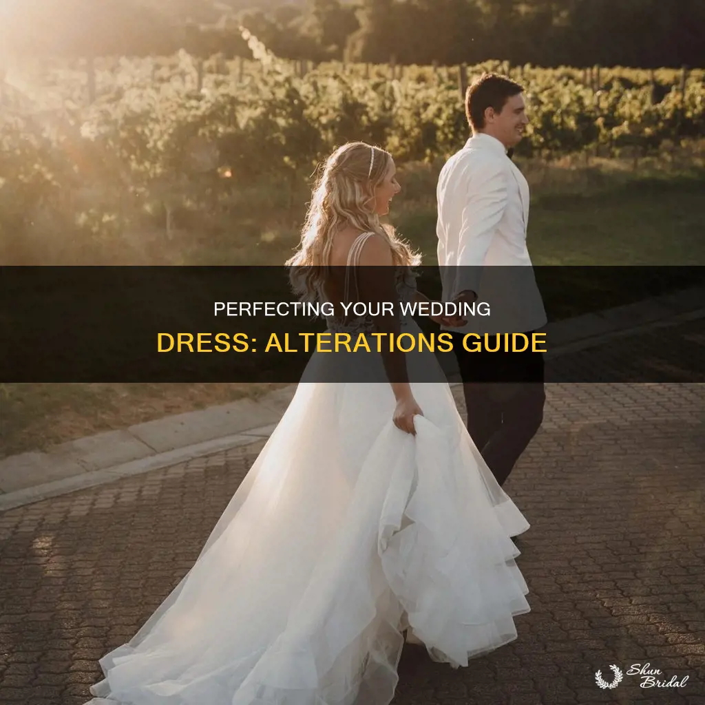 how wedding dress alterations