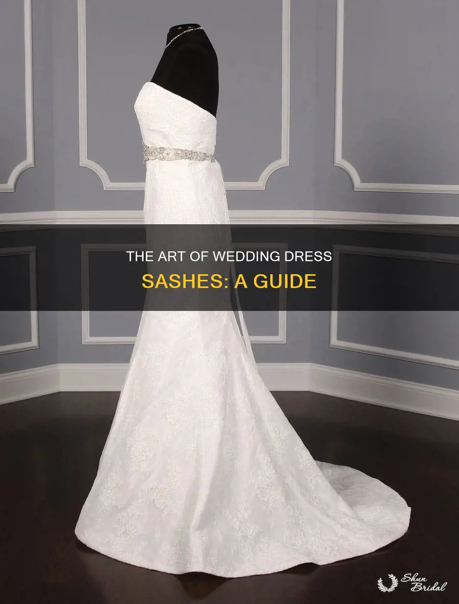how wedding dress sashes are made