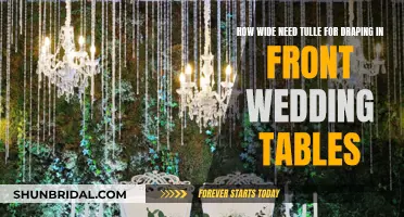 Choosing Tulle for Wedding Table Draping: Width Guide
