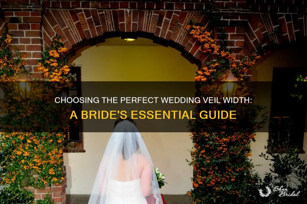 how wide should a wedding veil be