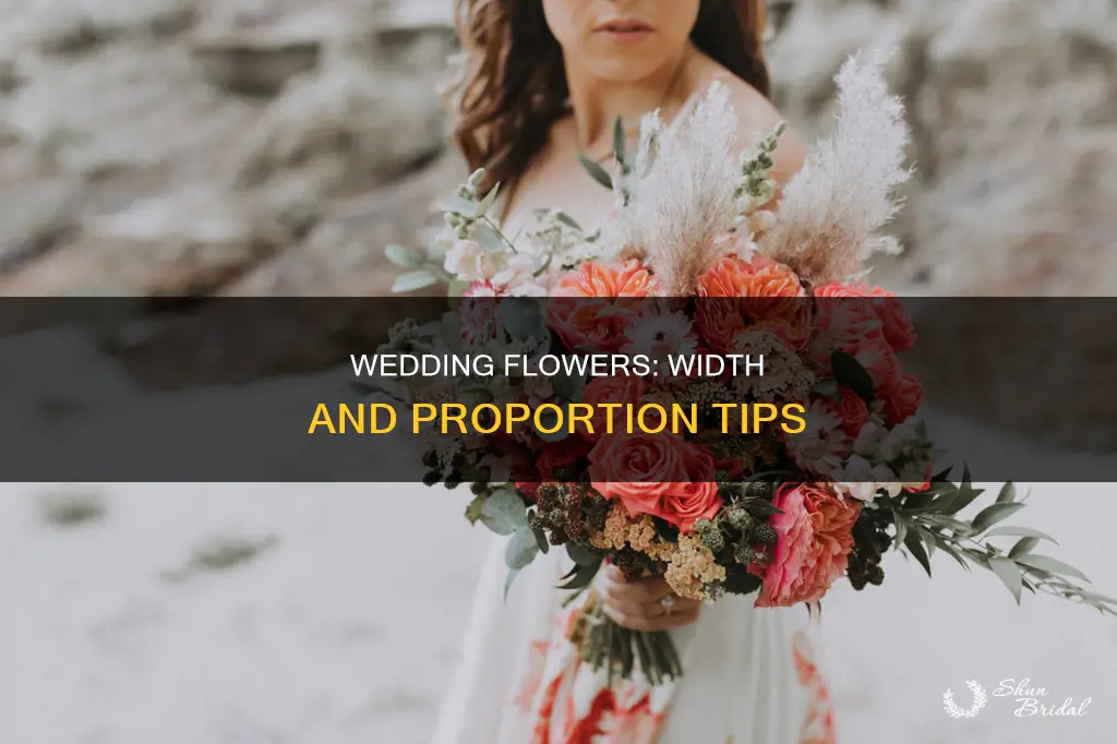 how wide should your wedding flowers be