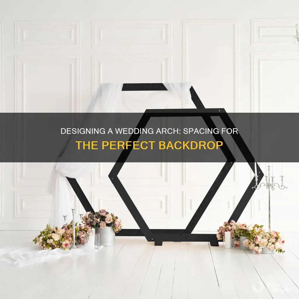 how wide to make a wedding arch