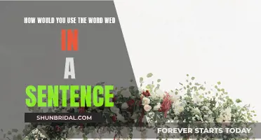 Creative Ways to Use "Wed" in a Sentence