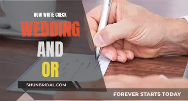 Check, Please!" – A Guide to Writing Wedding Checks and Mor