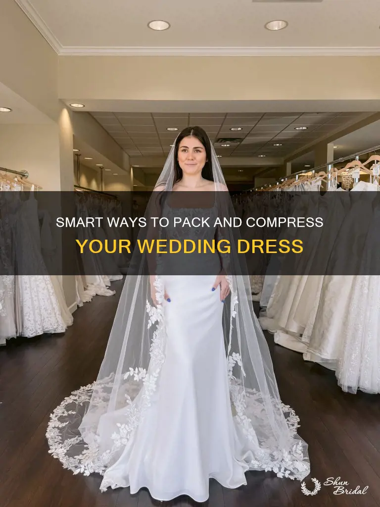 how yo compress a wedding dress