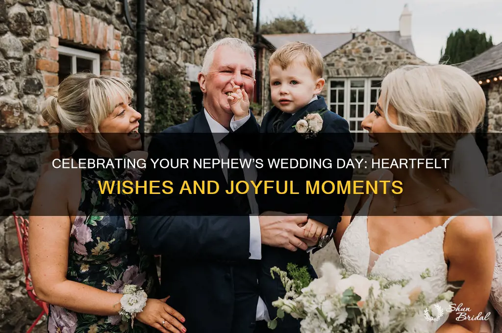 how you ish yourr neohew on his wedding day