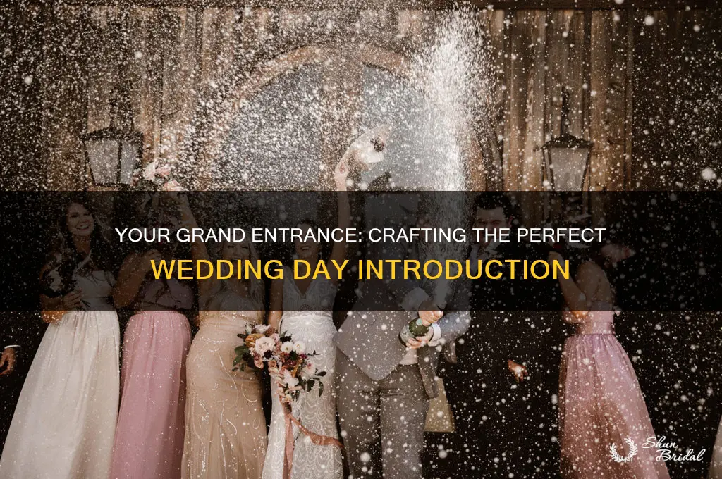 how your introduced on your wedding day