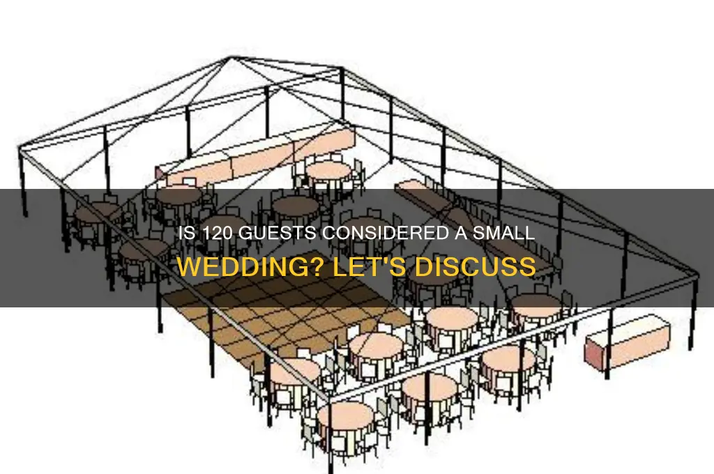 is 120 guests a small wedding