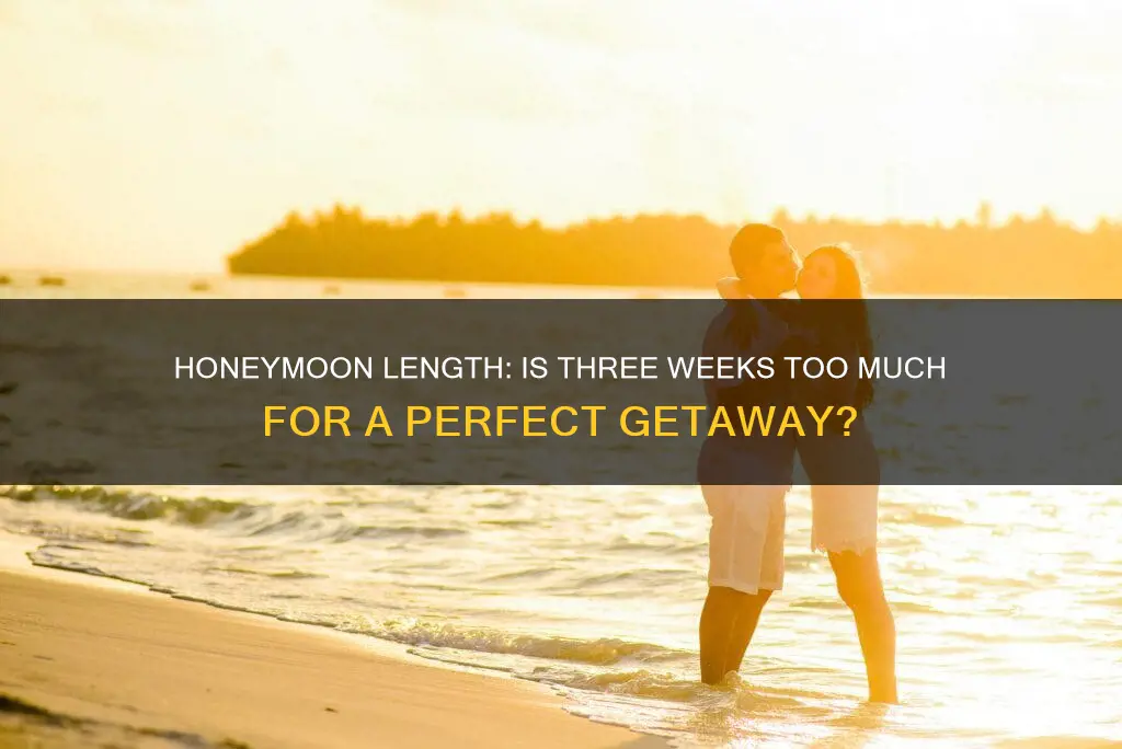 is 3 week honeymoon too long