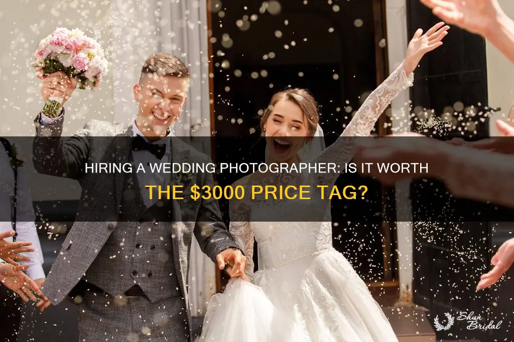 is 3000k expensive for a wedding photographer