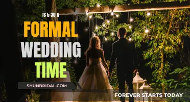 Evening Wedding Times: Formal or Informal?