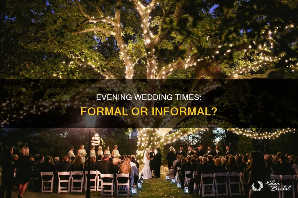is 5 30 a formal wedding time