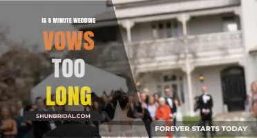 Are Five-Minute Wedding Vows Too Lengthy for Your Big Day?